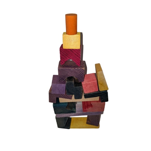 Lot Vintage Wooden Games Puzzles Jacob's Ladder Blockhead Cracker Barrel Moose - Picture 6 of 8